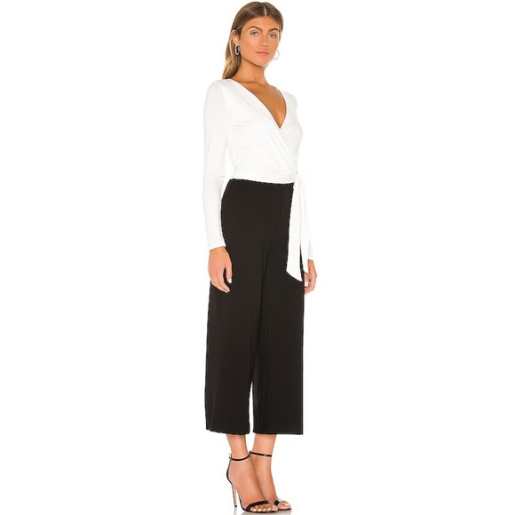 Bailey 44 - Bethany Jumpsuit in Eggshell & Black - Picture 2 of 6